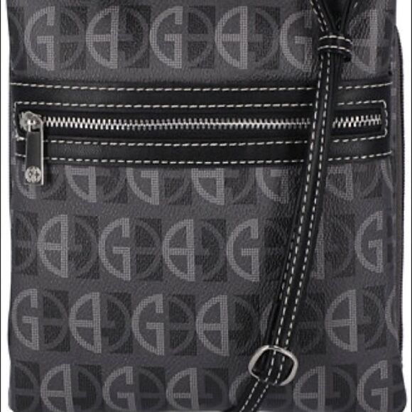 NWOT Giani Bernini Signature Zip Crossbody gray - Picture 1 of 10